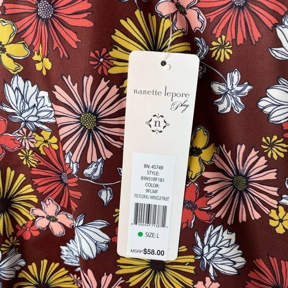 Nanette Lepore 2 Piece Hi Neck Crop Tank & Pocket Legging Size L NWT - Picture 12 of 15